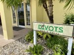 Entrance to Divots Restaurant